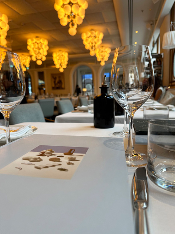 The dining room at Gaia restaurant in Mayfair, London.
