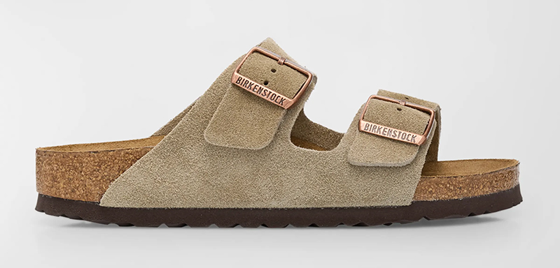 Women's Birkenstock suede sandals.