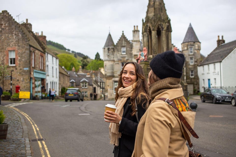 Outlander fans in Falkland, Scotland.