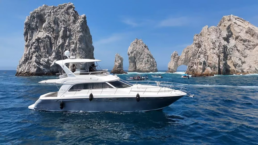 A yacht tour in Cabo San Lucas, Mexico.