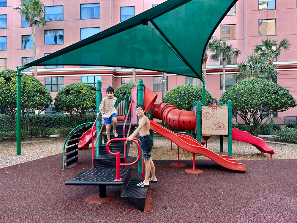 Kids' playground at the Caribe Royale Orlando, Florida.