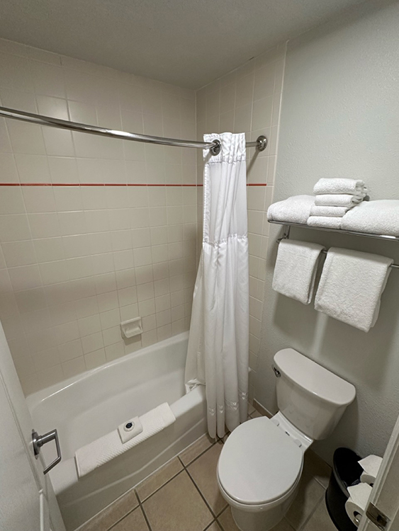 Second bathroom in a villa at the Caribe Royale Orlando, Florida.