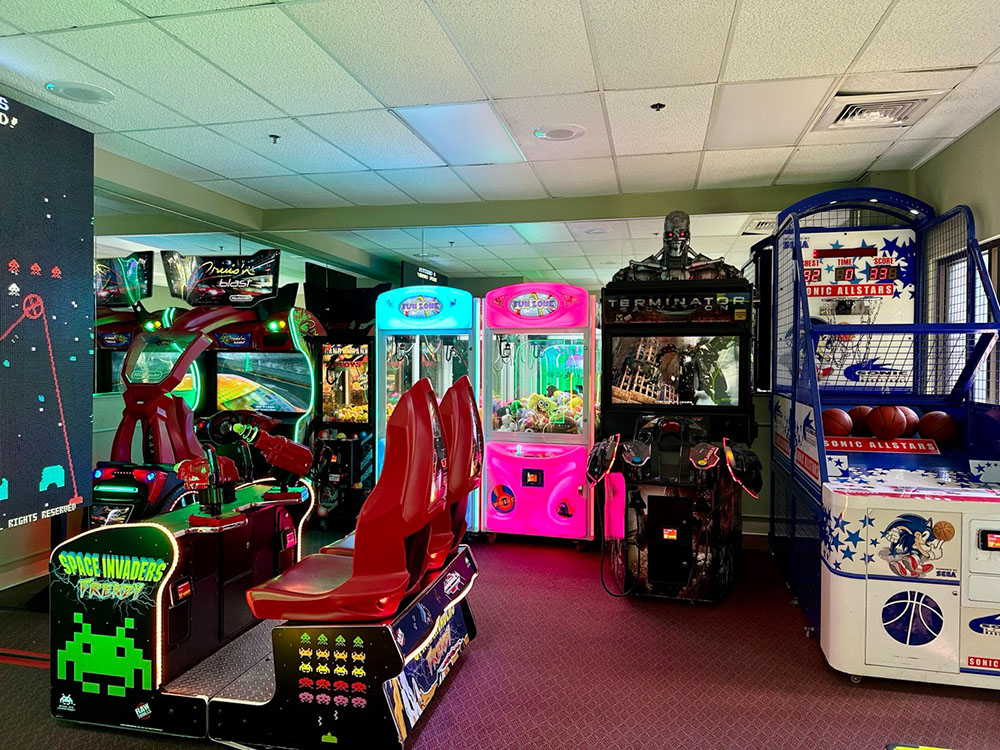 The video games arcade at the Caribe Royale Orlando, Florida.