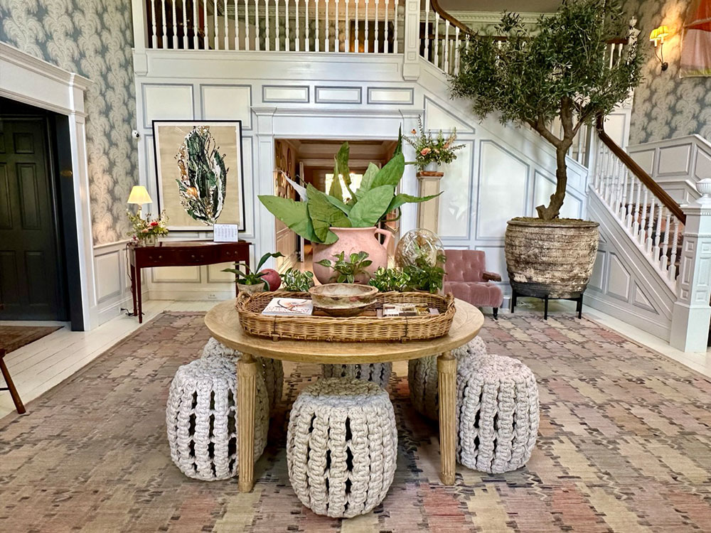 Interior decor at the Mayflower Inn, Washington, CT.