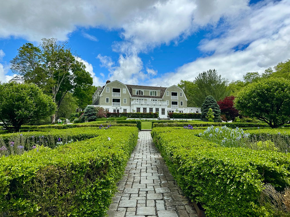 Beautiful gardens behind the Mayflower Inn, Washington, CT.