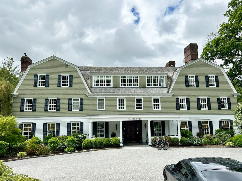Exterior view of the Mayflower Inn, Washington, CT.