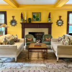 The sitting room at the Mayflower Inn, Washington, CT.