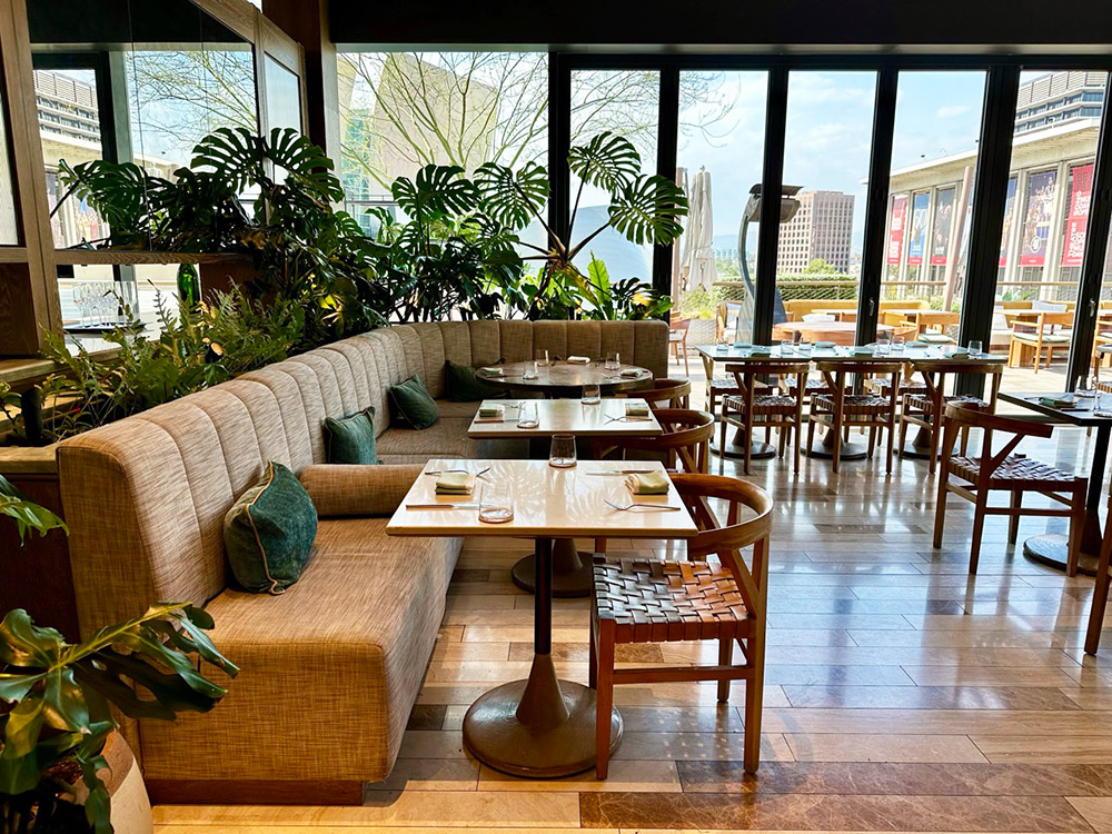 The San Laurel restaurant in the Conrad Los Angeles hotel, California.