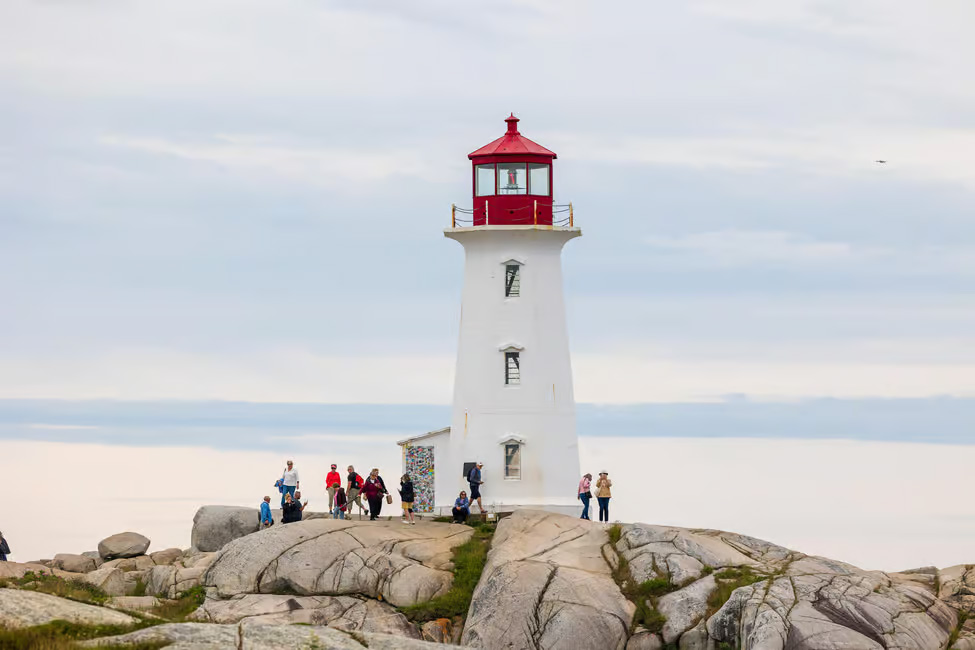 Peggy's Cove lighthouse near Halifax, Nova Scotia, Canada.