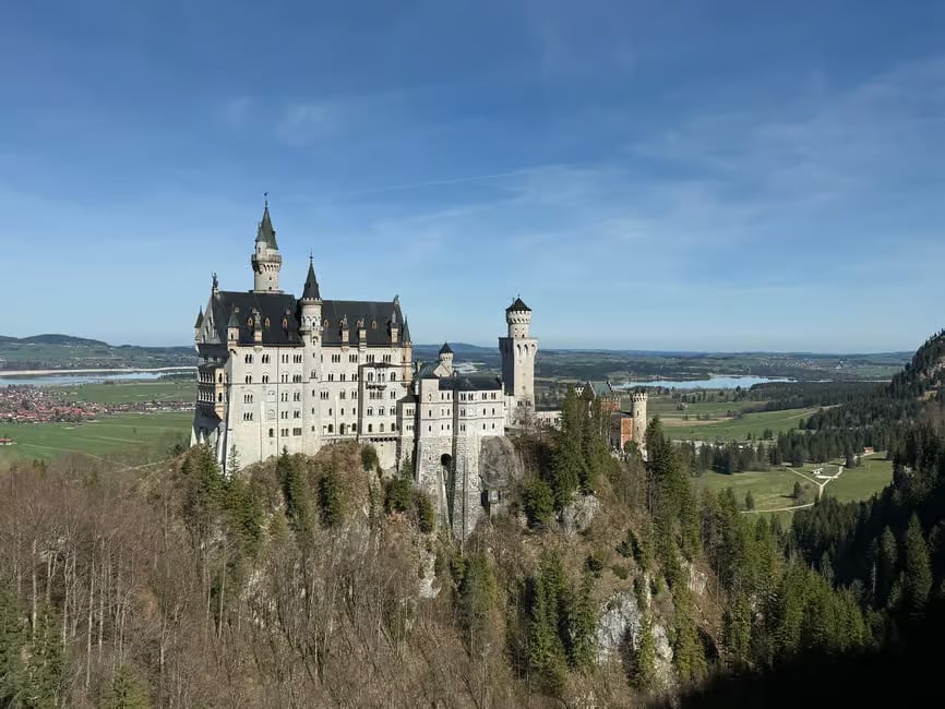 Neuschwanstein Castle, a day trip destination from Garmisch-Partenkirchen, Germany.