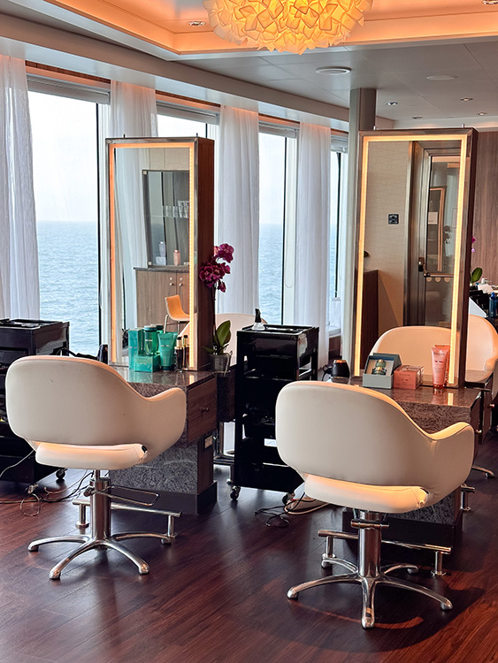 The Greenhouse Salon on the Holland America Line MS Rotterdam.