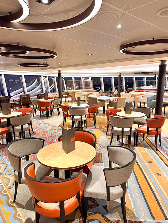 The Crow's Nest Observation Deck on the Holland America Line MS Rotterdam.