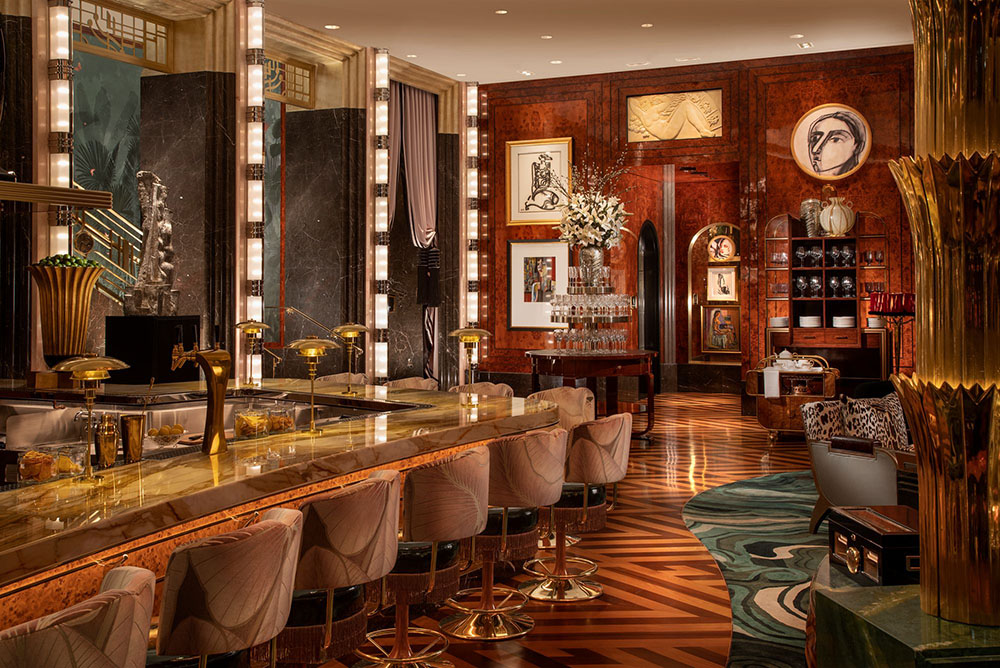 The lower bar at Delilah Supper Club, Wynn Las Vegas.