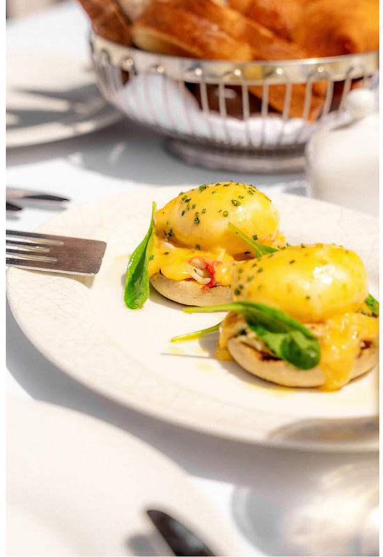 Eggs Benedict for brunch at LPM Las Vegas.