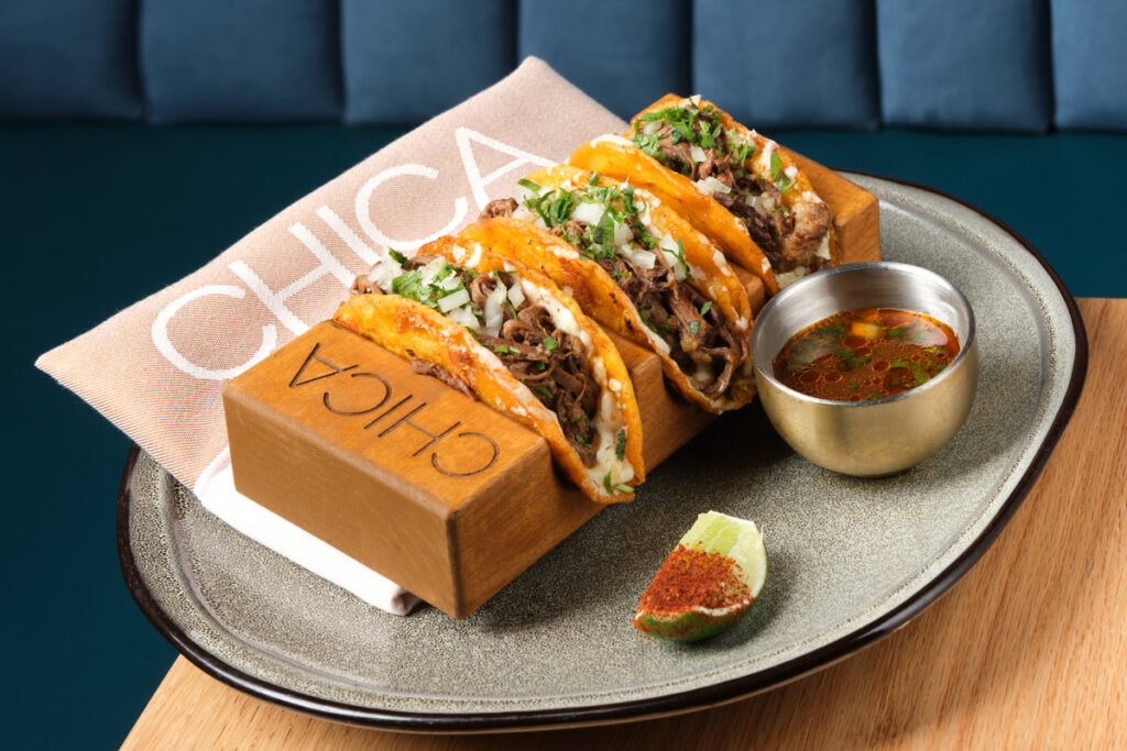 Tacos at Chica, Las Vegas.