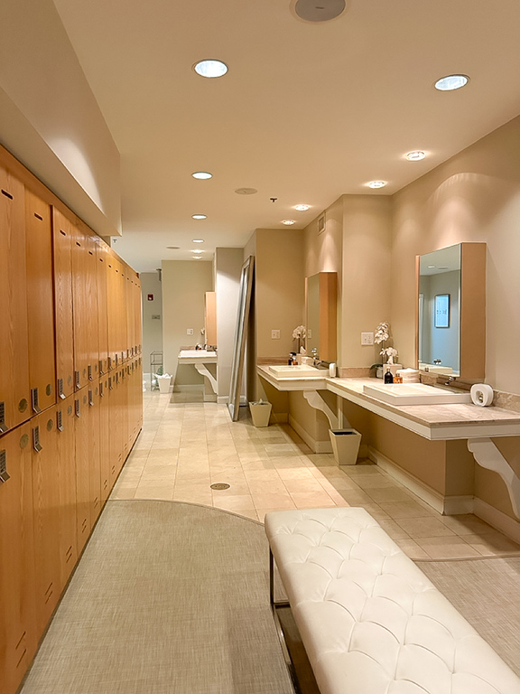 The spa changing room at the Chatham Bars Inn, MA.