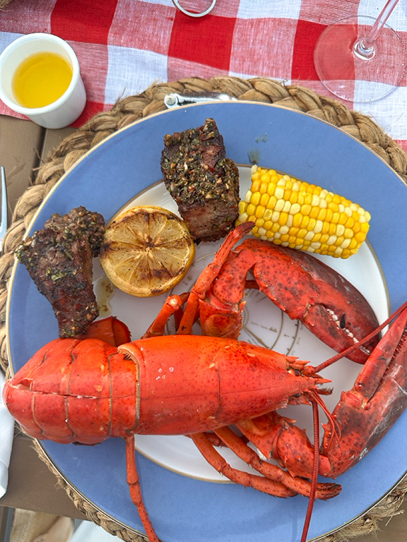 A clambake dinner at the Chatham Bars Inn Resort & Spa, Cape Cod, MA.