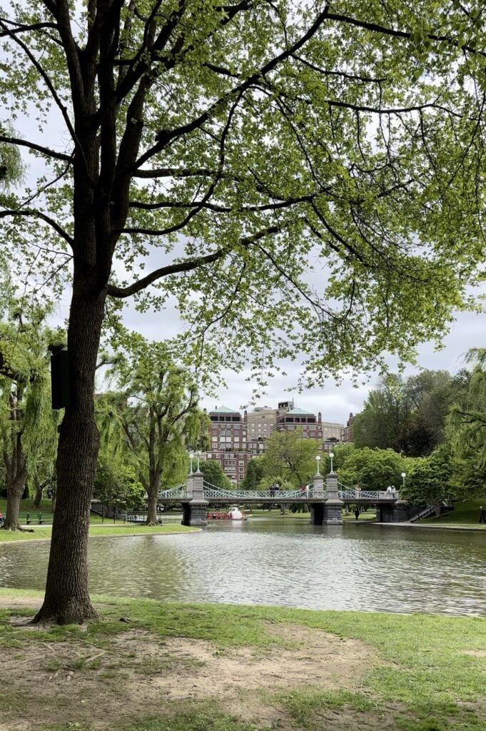 Boston Common bridge in Boston, Massachusetts.