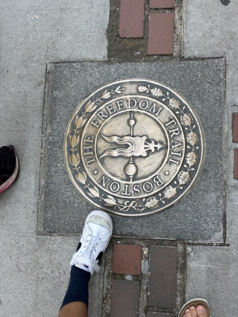 Sign for the Boston Freedom Trail.