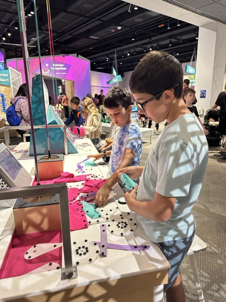 Child-friendly activities at the Boston Museum of Science in Boston, Massachusetts.