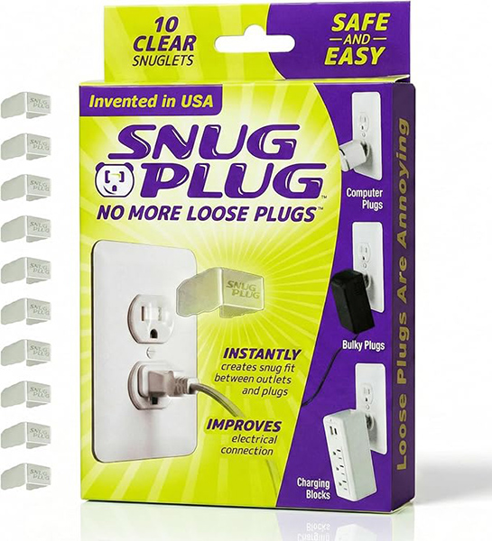 Pack of 10 clear Snugplugs.