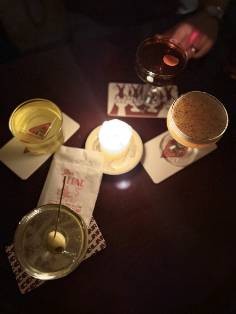 A selection of cocktails at Bar Leone, Hong Kong.