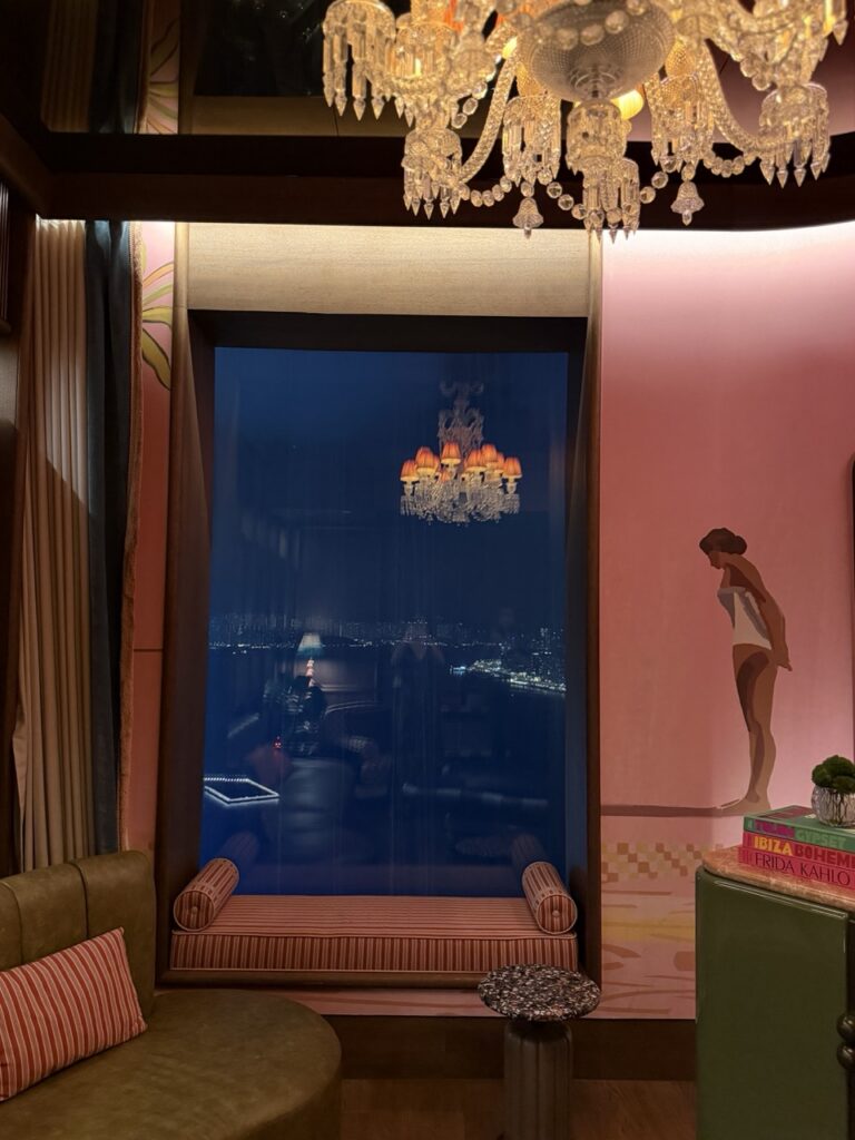 Inside the Swim Club cocktail bar in the Kimpton Tsim Sha Tsui hotel, Hong Kong.