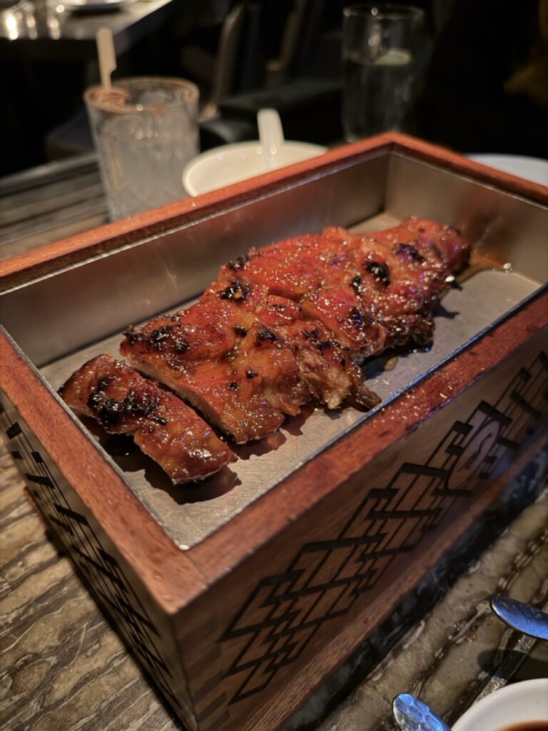 Wagyu short ribs at Mott 32 restaurant, Hong Kong.