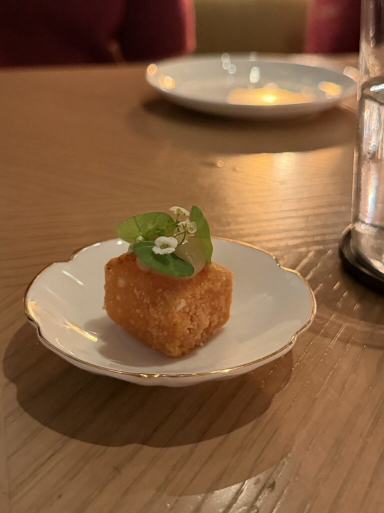 Gluten-free arancini at the Louise restaurant, Hong Kong.